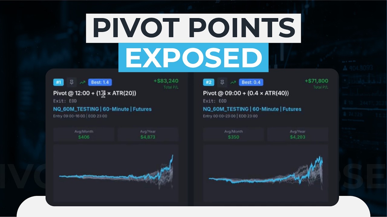 I tested 300 pivot point strategies on NASDAQ and found the most robust one