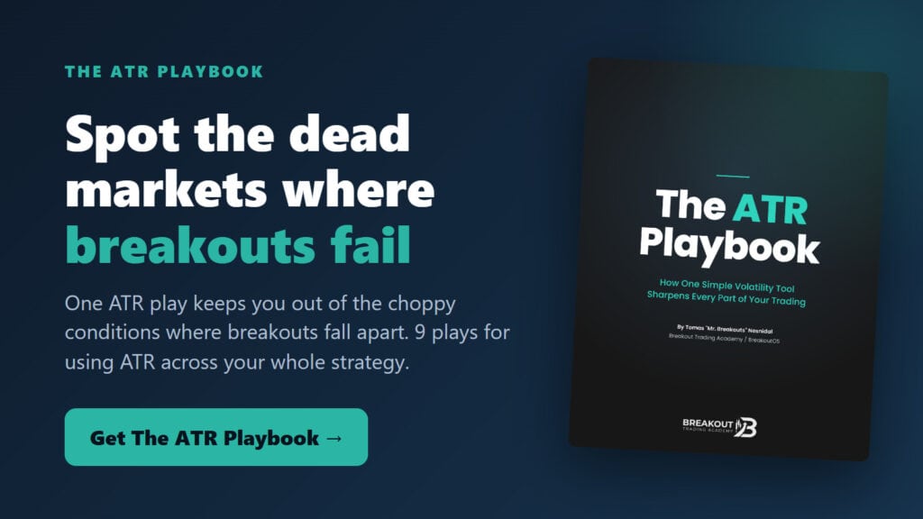 The ATR Playbook - nine hedge-fund strategies using ATR across entries, filters, exits and position sizing.